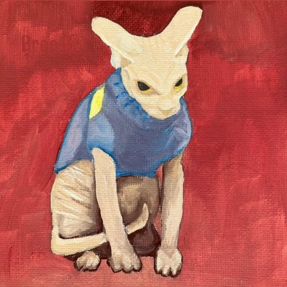 NEW ‘MAD SPYNX IN A SWEATER’ MEME CAT ART PRINT - Picture 15 of 16
